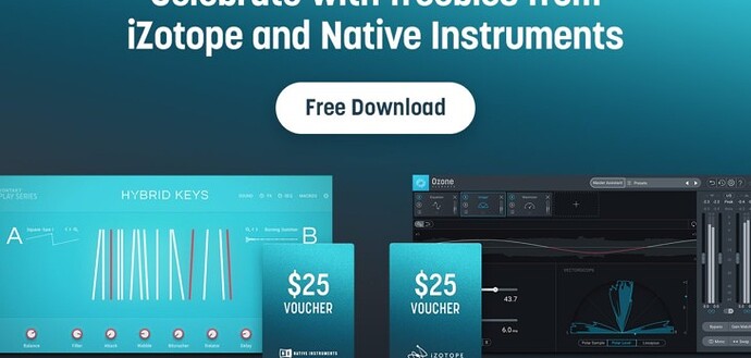 iZotope X Native Instruments FREE
