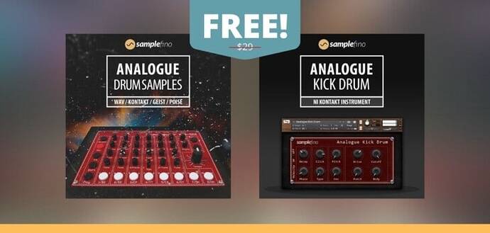 Samplefino Analogue Drums Bundle FREE