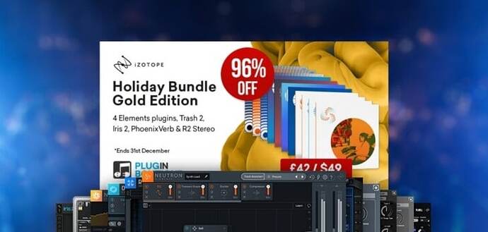 iZotope Holiday Bundles @ Plugin Boutique