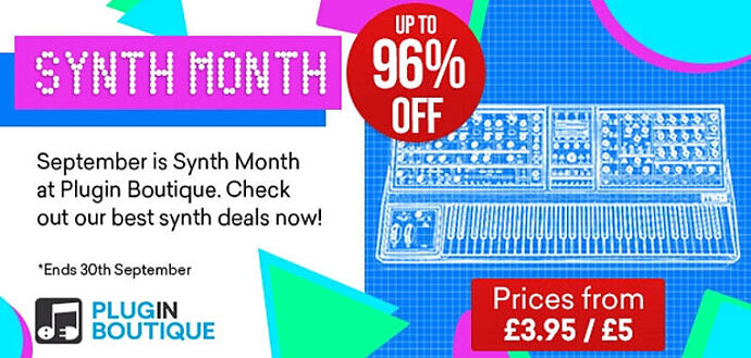 Plugin Boutique Synth Month Sale