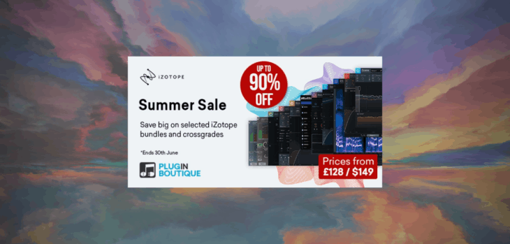 iZotope Summer Sale: 92% OFF Bundles & Crossgrades